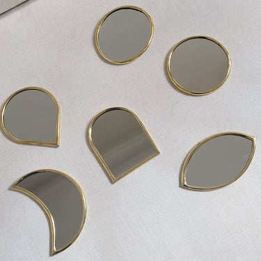 Mini Brass Mirror