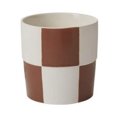 Terracotta Checkerboard Pot Large