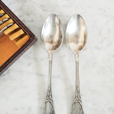 set of 12 vintage french tea spoons