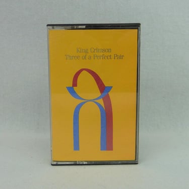 King Crimson _ Cassette - Three Of A Perfect Pair_ Vintage 1980s Tape - prog rock 1984 Robert Fripp 