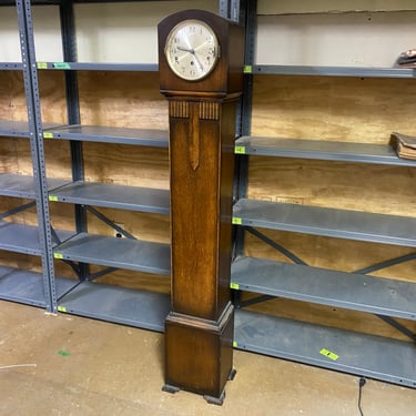 Art Deco Granddaughter Clock with Westminster or Canterbury Chimes C. 1950's