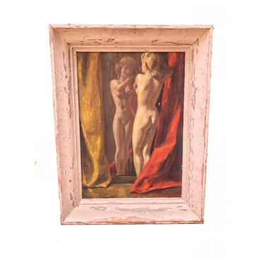 Female Nude Painting -- Figure Painting -- David Bendann Fine Art Gallery -- Nude Figure Painting -- Vintage Painting -- Large Nude Painting 