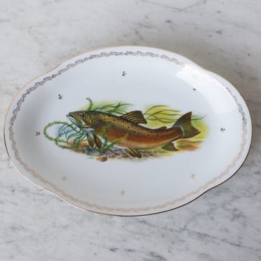 Pair of Limoges Fish Platters