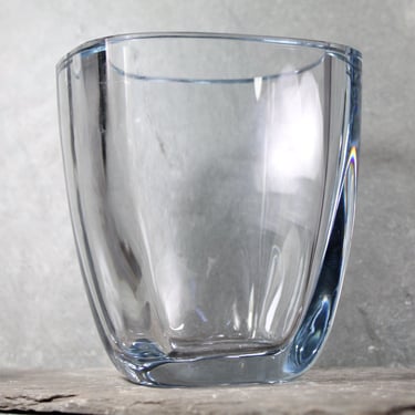 Stromberg (Strombergshyttan) Heavy Leaded Glass Vase from Sweden | Sleek, Modern Scandinavian Vase | Bixley Shop 