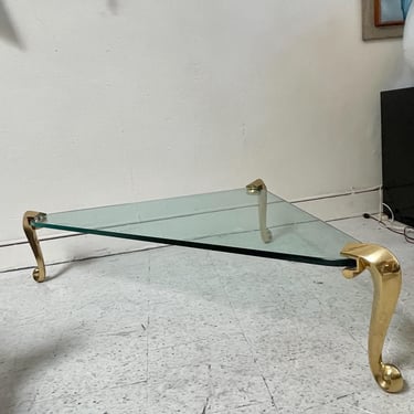 Vintage Chrome and Glass Coffee Table | Mid Century Modern | 1970s living room furniture 