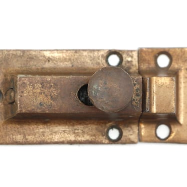 Vintage Classic 3 in. Brass & Steel Cabinet Latch