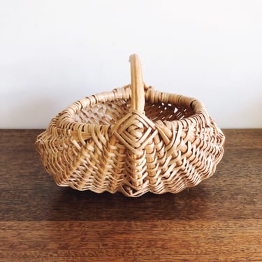 Vintage Small Wicker Basket 