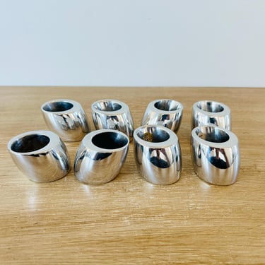 Vintage Nambe Napkin Rings 547 - Set of 8 