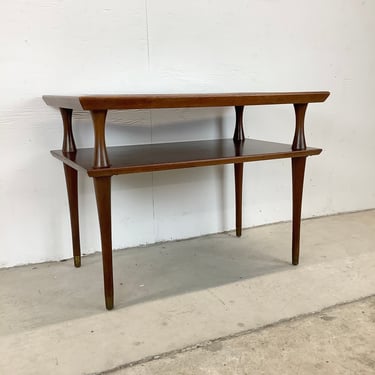 Mid-Century Two Tier Lamp Table or Side Table 