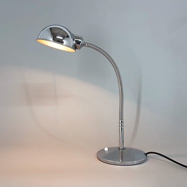 1960's Chrome Adjustable Table Lamp, Italy / Italian Chrome Table Lamp / Desk Lamp 