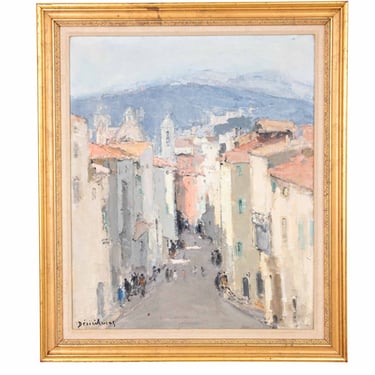 Oil on Canvas View of Saint Tropez