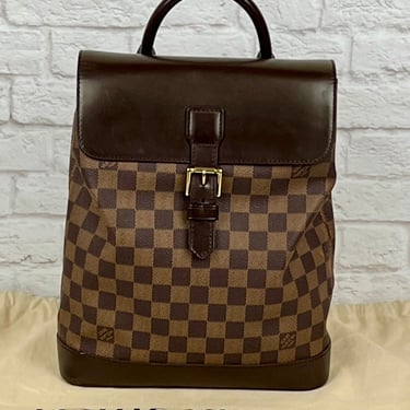 Louis Vuitton  Vintage Damier Ebene Soho Backpack, Brown