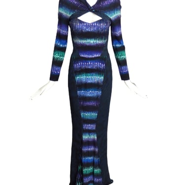 PETER PILOTTO- NWT 2012 Rayon Print Evening Gown, Size 4