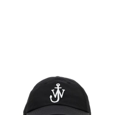 Jw Anderson Women Black Nylon Blend Baseball Cap