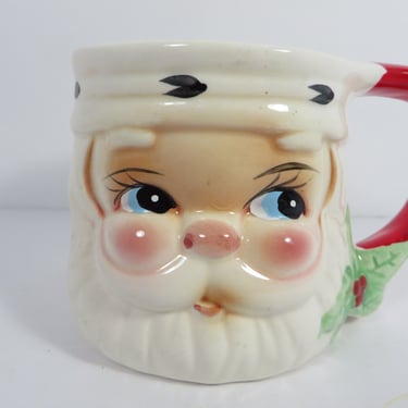 Vintage Santa Claus Face Mug - Santa Claus Face Mug 