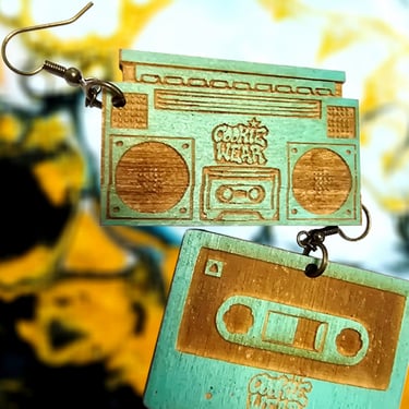 Cookie Wear Boombox Tape Earrings