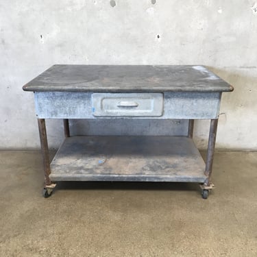 Vintage Industrial Drop Table