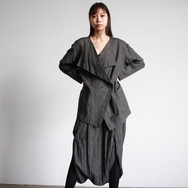 vintage 1980s issey miyake plantation cotton harem pant set 