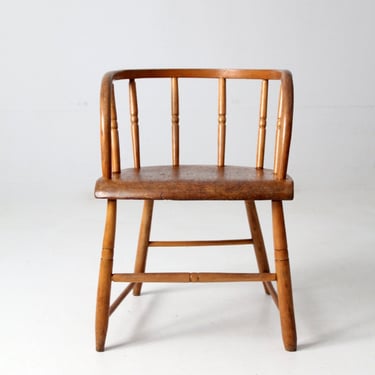 antique barrel back chair 