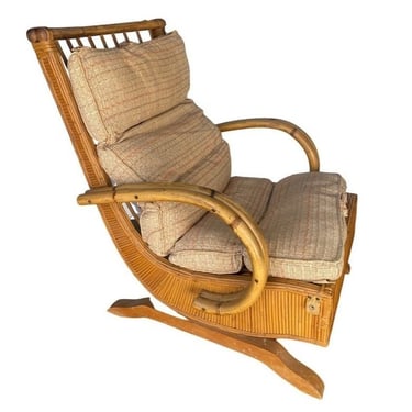 Stick Rattan Double Strand Spring Rocking Chair 