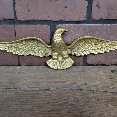 Vintage Metal Eagle Wall Plaque 