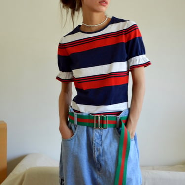 striped 70s knit tshirt 