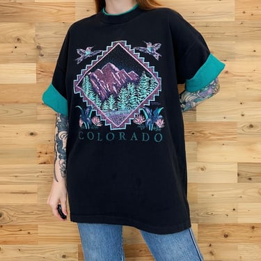 90's Colorado Vintage Travel Nature Tee Shirt T-Shirt 