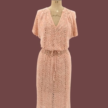 1980s does 1930s Apropos chenille dress 