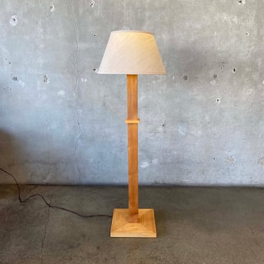 Vintage Wood Floor Lamp