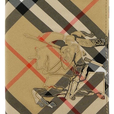 Burberry Men Printed Canvas Passport Holder