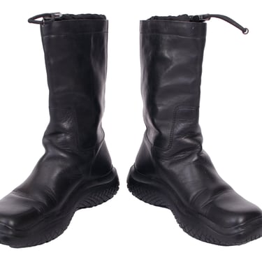 00s PRADA SPORT ロングブーツ ブラック Y2K Vibram Vintage Prada Sport Vibram Black Leather Boots Chunky