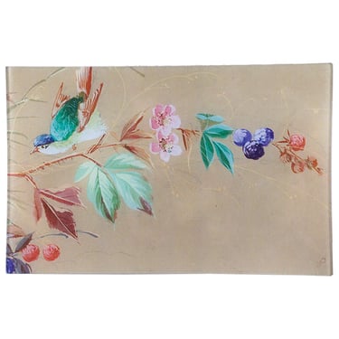 Hummingbird Floral Wallpaper Letter Tray 9 x 14
