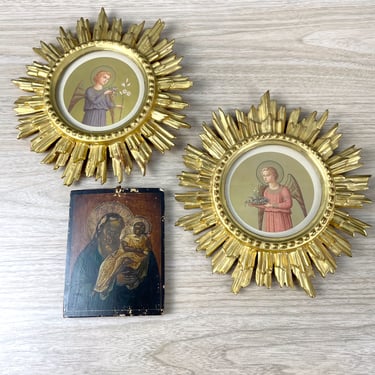 Beato Angelico religious icons - set of 3 - antique religious decor 