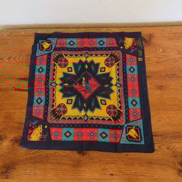 Vintage 1990's Southwestern Bandana Scarf 