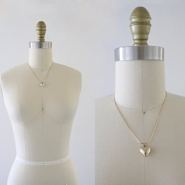 golden heart pendant necklace 