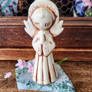 Ceramic Angel Figurine~Vintage Christmas Decor 