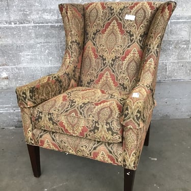 Upholstered Wingback Chair (Seattle)