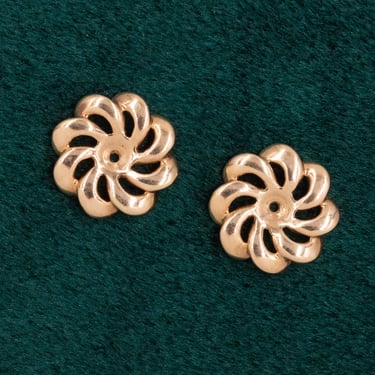 14 Karat Yellow Gold Earring Jackets C. 1980