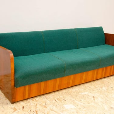 Mid century ART DECO style sofabed by UP Závody, 1950s, Czechoslovakia 