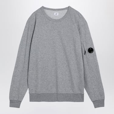 C.P. Company Grey Cotton Sweatshirt With Lens Detail Men