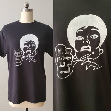 Horror Dames T-Shirt - Norma Desmond White on Black - Cotton Graphic Tee 
