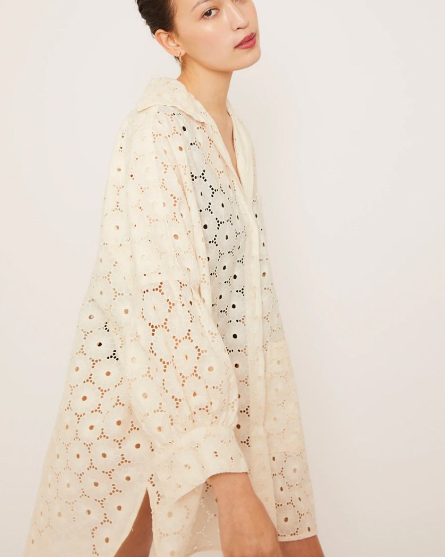 Ivory Eyelet Smock | Banshee | Portland, OR