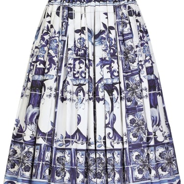 Dolce & Gabbana Women Maiolica Print Skirt