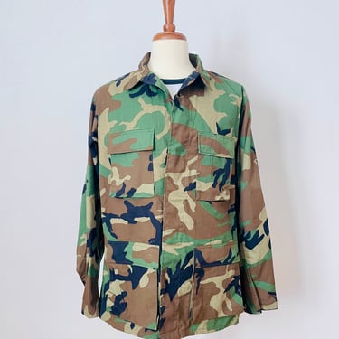 Vintage Camouflage / Military / Jacket / Unisex / 1980s / Streetwear / FREE SHIPPING 