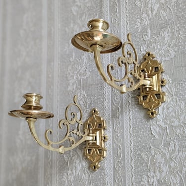 Victorian Gothic Candlesticks  Vintage wall sconces, Victorian