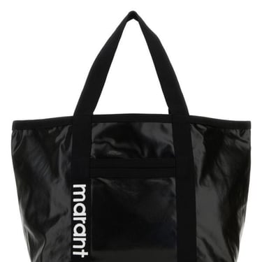 Isabel Marant Woman Black Canvas Darwen Shopping Bag