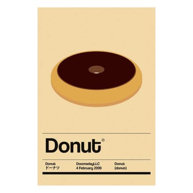 Donut (Chocolate) 12x18
