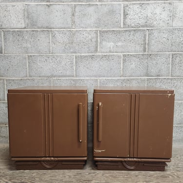 Pair of Vintage Art Deco End Tables 19 x 15 x 20