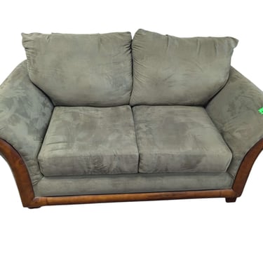 Forest Green Wide Shelter Arm Loveseat