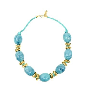 Yves Saint Laurent Turquoise Bead Necklace